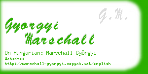 gyorgyi marschall business card