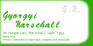 gyorgyi marschall business card